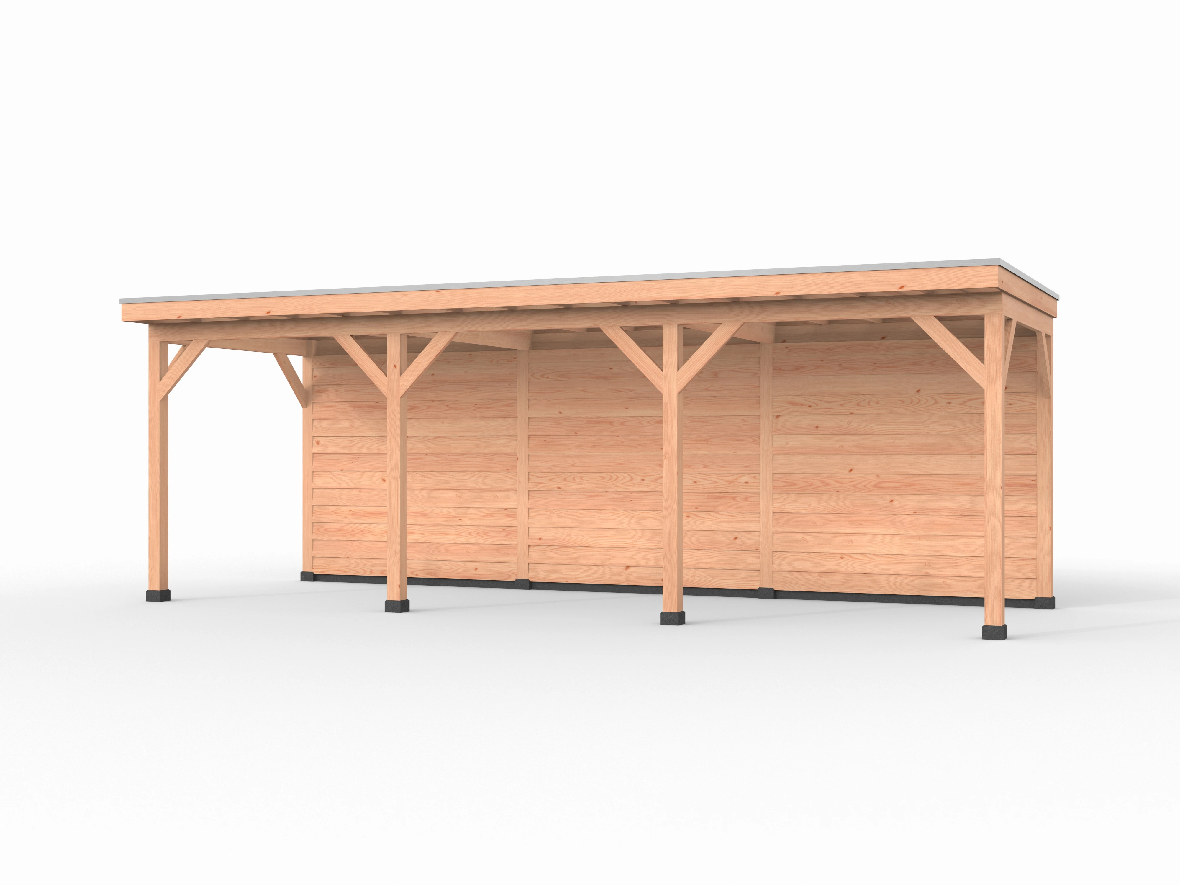 Douglas overkapping, 750 x 250, met achterwand, Westwood Comfort - Afbeelding 1